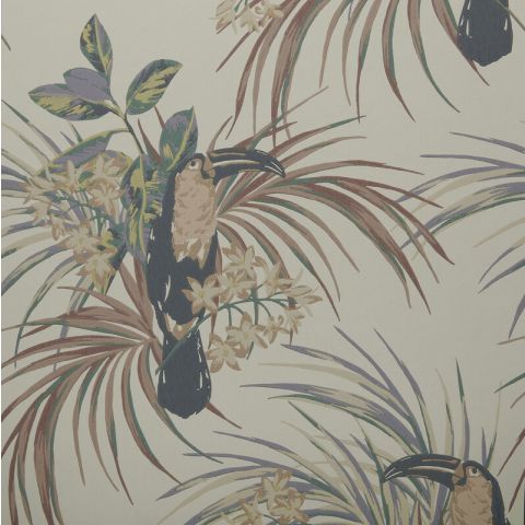 1838 Wallcoverings Elodie - Le Toucan Amber Glow 1907-135-04