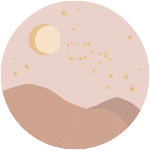 Eijffinger Explore Star Sign Circles - Aquarius Rose