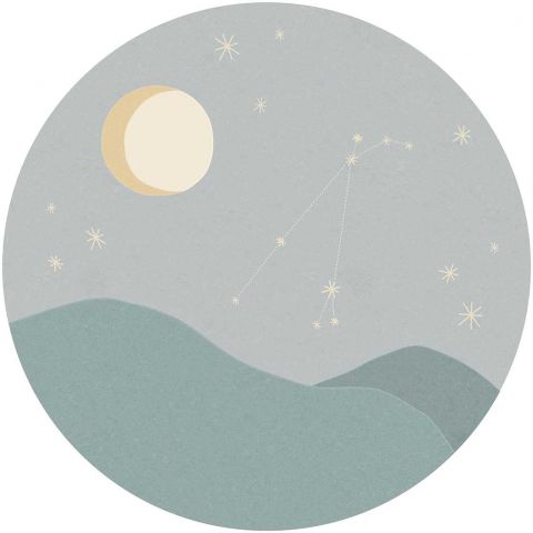 Eijffinger Explore Star Sign Circles - Aries Bleu