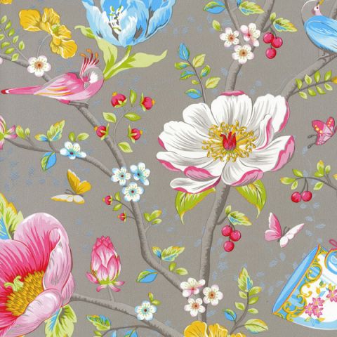 Pip Studio III wallpaper Chinese Garden Grey 341004