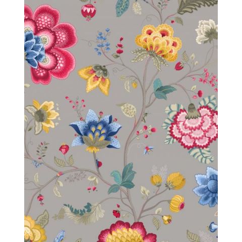 Pip Studio III Floral Fantasy Gray 341039