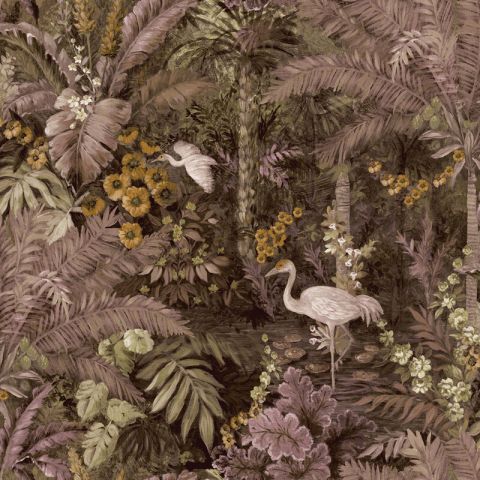 Dutch Wallcoverings First Class - Cascading Gardens - Masoala Pink 91443