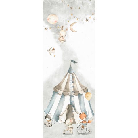 CUTE WALLS SLEEP NIGHT CIRCUS MEASURE - MIRAGE GREY CW6063-1