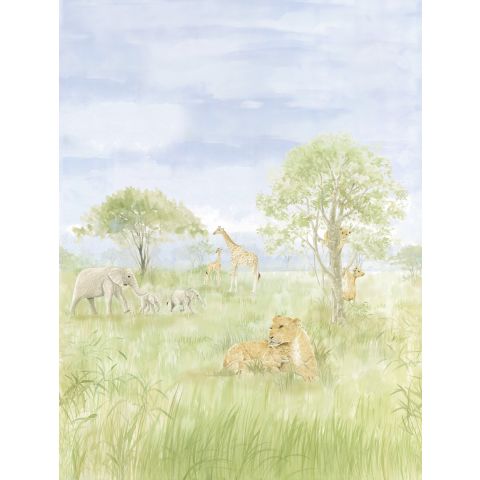 CUTE WALLS SAFARI PARK- SEAFOAM GREEN CW6113-2