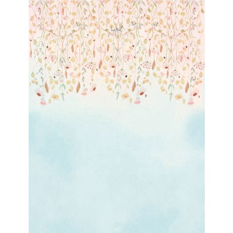 CUTE WALLS FLOWERS FANTASY - SKY BLEU CW6124-1 