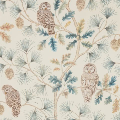 Sanderson Elysian Owlswick Teal 216595