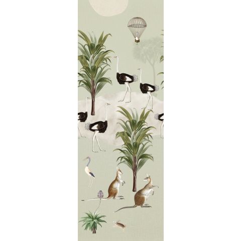 Behangexpresse - INGK - Olive & Noah Ostrich Jungle Green