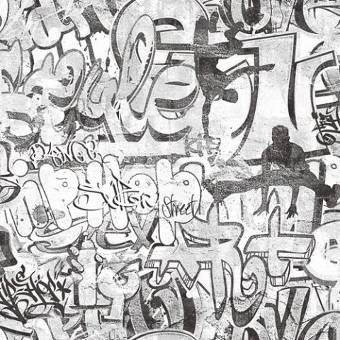 Thomas Kids Walls Graffity Grey TH27118
