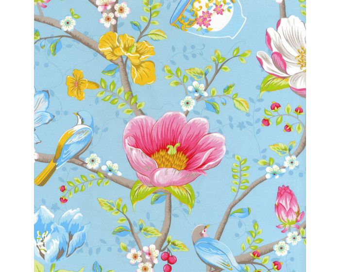 Pip Studio III wallpaper Chinese Garden Light Blue 341002 |  